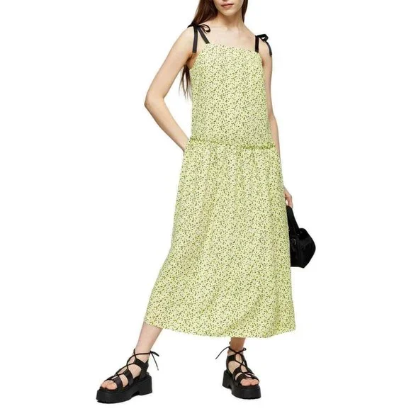 green emerald velvet dress Zapaka Women Lime Deep V Neck Ruffled Wedding Guest Dress with Slit Sheath Long Bridesmaid Dress, Lemon / UK8 main image 1
